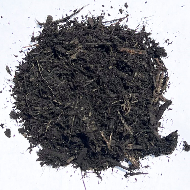 Black Dyed triple shredded hardwood mulch Beaver Mulch, Inc.