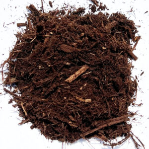 premium bark mulch pile
